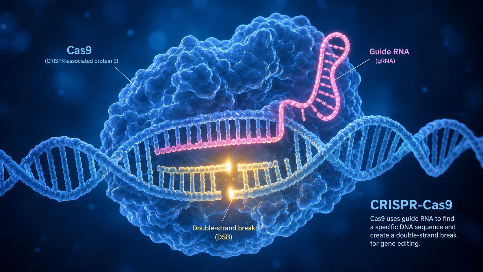 CRISPR-Cas9 基因编辑:原理、sgRNA 设计与修复途径